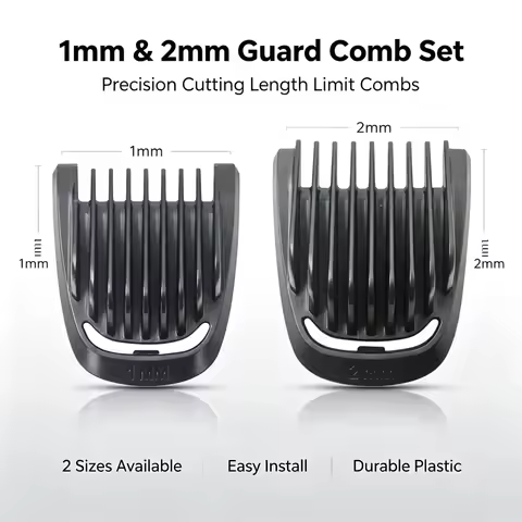 1mm & 2mm Replacement Guide Combs Guards For Philips Norelco Multigroom Trimmer BT5511 MG3750 MG3760