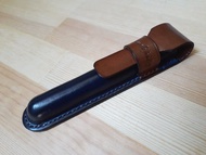 植鞣牛皮 立體塑形手作雙色鋼筆套 筆袋/盒 單支裝 萬寶龍 客製