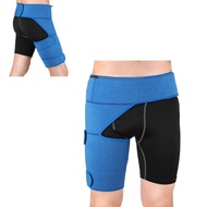 Groin Support Diving Material Thigh Perforated Groin Brace Blue Breathable for Thigh Beautiful Appea