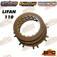 ️ Clutch Lining Set Lifan110, Skygo100, C100, C70, Rusi DL 110, Rusi MP 100 / 110
