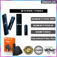 【SG LOCAL SELLER】 Global Version  TV Stick 2K/4K TV Box S 2nd Gen M25E 4K HDR Android TV 9.0 Wifi Google Assistant TV Dongle 1GB 8GB Bluetooth 4.2 Mi TV Stick