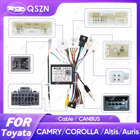 Canbus Box FT-RZ-01 For Toyota Corolla/Camry/CHR /RAV4/ LAND CRUISER With Wiring Harness Power Cable