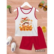 Children's SINGLET SET T-SHIRT CUTE BARONGSAI MOTIF