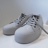 Chanel✨2025P 油蠟牛皮暗紋logo厚底餅乾鞋大頭鞋 #38