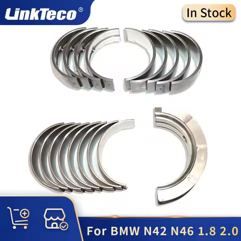 LinkTeco Crankshaft Main + Connecting Rod Bearing Set STD 00-15 1.8 2.0 L L4 N42 N46 B18 B20 For BMW
