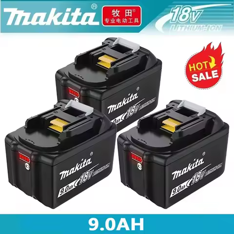 Original Makita battery 18V 9.0Ah/6AH/5AH rechargeable battery, power tool BL1830 BL1840、BL1850、BL18