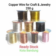 - Copper Wire 250g - 0.2mm 0.3mm 0.4mm 0.5mm - Copper Wire - Brooch Wire