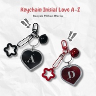 GANTUNGAN Love AZ Initial Keychain | Alphabet Letter Keychain