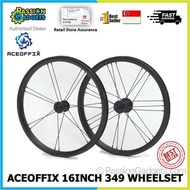 Aceoffix 16inch 349 4S Wheelset Trifold 4 Speed Wheelset for Brompton 3Sixty Pikes