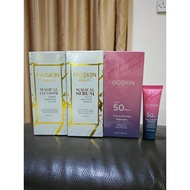 goskin beauty goskin magical cleanser goskin magical serum goskin sunscreen