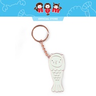 Nom Singapore Merlion Chou Chou Keychain - Rose Gold