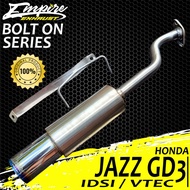 Bolt On Racing Car Exhaust Honda Jazz Gd3 Idsi Vtec Just Install Muffler Empire Exhaust