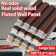 WPC Fluted Wall Panel 3.3 KAKI PVC Wall Panel Wood Strip Slat wall Shiplap Decoration