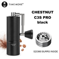 TIMEMORE Chestnut C3S Pro / C3ESP Pro Manual Coffee Grinder With Foldable Crank S2C Burr Inside Port