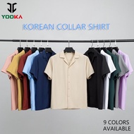 YOOKA Shirt Men Kemeja Lelaki Korean style Fashion Polo Shirt Plain Shirt Short Sleeved Shirt Men To