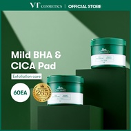 [VTCOSMETICS] [NEW CICA VITAL PAD] Cica Toner Pad 60ea, dead cell care, skin toner pad type 0.45% BH