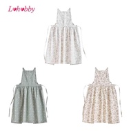 [Lohobby] Floral Apron Dress Painting Apron Lightweight Multifunctional Woodworking Apron