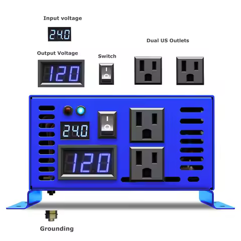 Original Reliable 800W 24V 220V Pure Sine Wave Solar Inverter Battery 12V 48V 72V 96 DC to 100V 110V