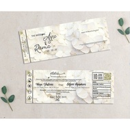 Boarding pass Invitation Sample