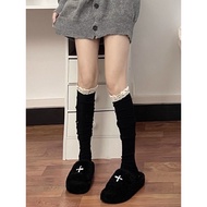 Hemp Pattern Fall/Winter Cotton Lace Boots