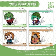 Your Turn To Die Death Game By Majority KeyChain Transparent Card Key Chain Women Hiyori Sou Acrylic