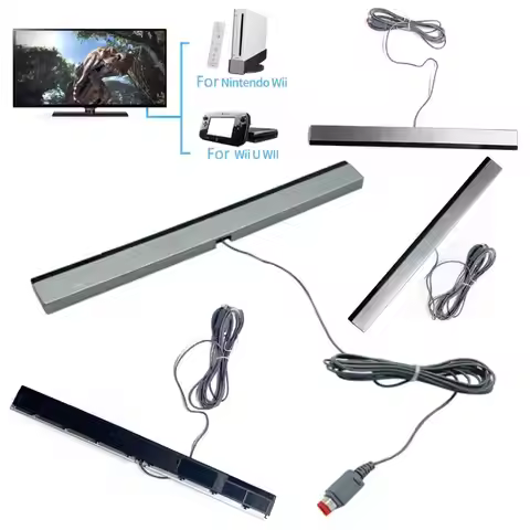 Wired Motion Sensor Receiver for Nintendo Wii Wii U Console USB Plug Game Move Remote Bar Wired Remo