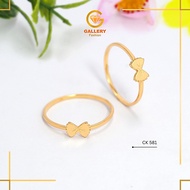Gold Ring Coquette Gold RibbonWanita 6K 8K and 16K CWK 581 - Gallery 21 Fashion