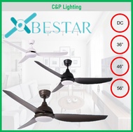 [Installation Promo] Bestar Star 3 36"/ 46" / 56" DC 3 Blades Ceiling Fan with 3 Tone LED and Remote