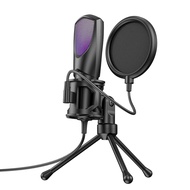 yunhaoSK-USB Condenser Microphone Desktop RGB Gaming Microphone Live Streaming Karaoke Gaming Video