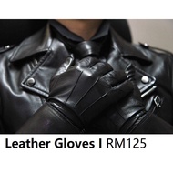 Leather Gloves Sarung Tangan Kulit Tight Skin Touchable Hand Gear