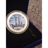 REPUBLICA DE MOCAMBIQUE 2010 Mega Towers(with Box) - Petronas Twin Tower Malaysia - Proof Coin, New 