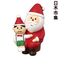 [低至半價]日本 貓雜貨 Decole Concombre 聖誕老人與腹語娃娃 聖誕節擺設公仔 (640)【市集世界 - 日本市集】