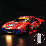 BRIKSMAX Led Lighting Kit for Ferrari 488 GTE AF Corse #51 - Compatible with Lego 42125 Building Blo