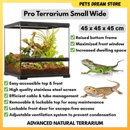 EXO TERRA PRO TERRARIUM 45X45X45CM PT4404 REPTILE TANK TERRARIUM REPTILE CAGE SKINK LIZARD HABITAT