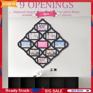 4x6In 9 Grid Photo Frame Diamond Shaped Creative Photo Frame Multi-Frame Collage