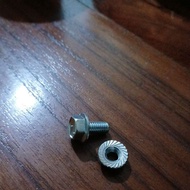 Bolt + nut m6 head10 key/ 10 M6 Bolt M6 Screw Nut