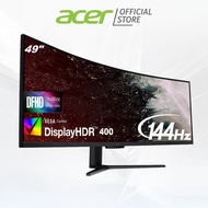 Acer EI491CR P 49” DFHD 144HZ Curved Gaming Large Display Monitor - VESA DisplayHDR 400 and 90% DCI-P3 wide color gamut