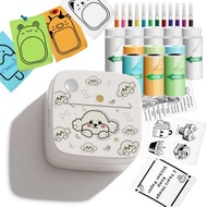 Dolewa D2 Bichon Mini Portable Error Use Thermal Sticker Paper Label Maker Printer for Photo Printin