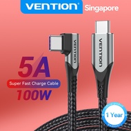 Vention Type C Cable PD 100W USB 2.0 Fast Charge 5A QC Quick Charge 4.0 USB C to USB C Fast Charging