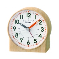 SEIKO Japan Silent Small Alarm Clock Sliding Second Hand QHE168Y Red Black