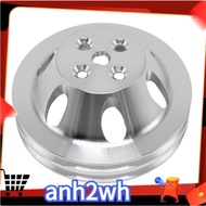 Aluminum Alloy Double Groove Water Pump Pulley Big Block for    396 454 2 Groove Short Water Pump