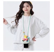 迪士尼 毛絨公仔手機掛繩零錢包|阿金(迪士尼許可產品)