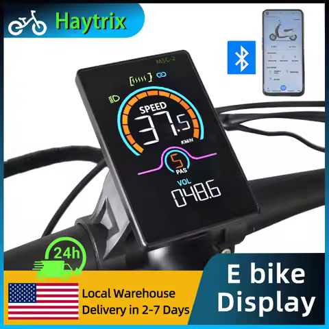 [Haytrix-US] Fatbike V20 Screen EBike LCD Display Bicycle Speedometer Cycling Computer for Bikes Acc