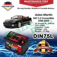 Münster Robust MF CMF DIN75 | DIN75L | 57539 (75AH) Car Battery Bateri Kereta Aston Martin DB7 3.2 C