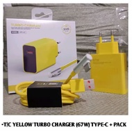 ADP Yellow + USB Cable C M1 Type C 67W TURBO Super Fast Charging 6A Gaming Model R3dm1 Note 9 10S 11