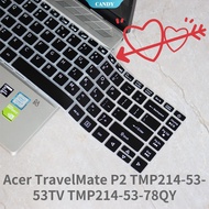 For Acer TravelMate P2 TMP214-53-53TV TMP214-53-78QY KS Laptop Keyboard Silicone Protective Film Skin Cover 14" Keyboard Cover [CAN]