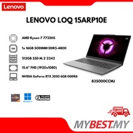 LENOVO LOQ 15ARP10E 83S000CCMJ Laptop (15.6" IPS / AMD Ryzen 7 / 16GB RAM / 512GB SSD / NVIDIA GeFor
