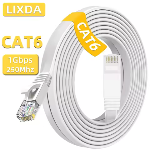 Cat6 Ethernet Cable Flat RJ45 Internet Network Cable 10M 15M 20M 30M 50M LAN Patch Cord for Router M