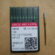 Gold DP x 5 needle number 16 groz beckert