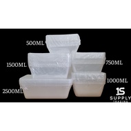 ✷❐10pcs Microwavable Containers tub - Rectangle 500ml , 750ml , 1000ml